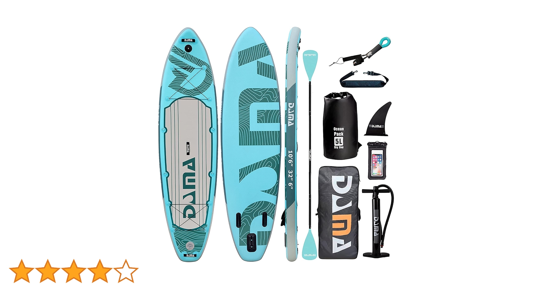 Amazon | DAMA 空気注入式スタンドアップパドルボード 大人用